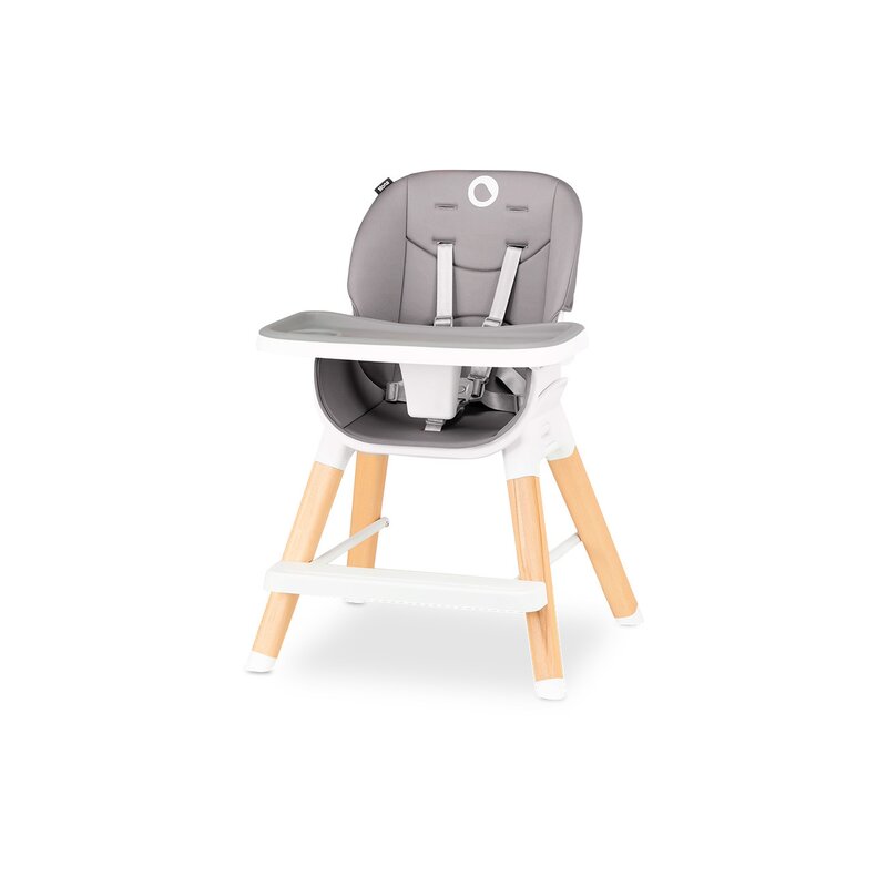 Scaun de masa, Lionelo, Mona, 4 in 1, Transformabil, Reglabil in inaltime in 3 pozitii, Conform cu standardele europene de securitate EN14988, EN16120, Stone