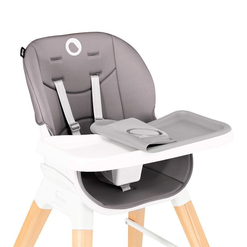 Scaun de masa, Lionelo, Mona, 4 in 1, Transformabil, Reglabil in inaltime in 3 pozitii, Conform cu standardele europene de securitate EN14988, EN16120, Stone