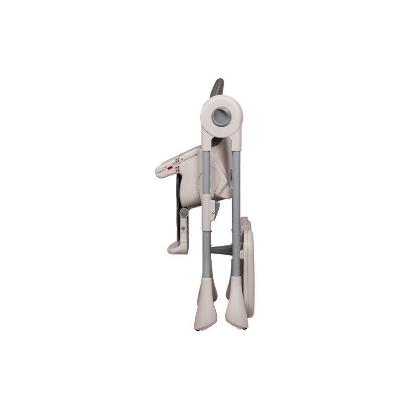 Scaun de masa, Lionelo, Zanna, Reglabil, 4 Pozitii pe inaltime, Spatar reglabil in 3 pozitii, Pliabil, din Metal, Conform cu standardul european de securitate EN14988, Gri - gogobaby.ro