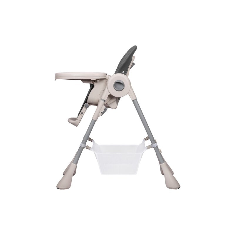 Scaun de masa, Lionelo, Zanna, Reglabil, 4 Pozitii pe inaltime, Spatar reglabil in 3 pozitii, Pliabil, din Metal, Conform cu standardul european de securitate EN14988, Gri - gogobaby.ro