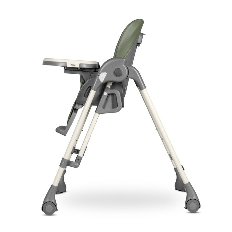 Scaun de masa si balansoar, Lionelo, Laurice, 2 in 1, Transformabil, Multifunctional, Inaltime si spatar reglabile, Cu melodii de leagan, 0 luni+, Conform cu standardele europene de securitate EN 14988, EN 16120, Verde - gogobaby.ro