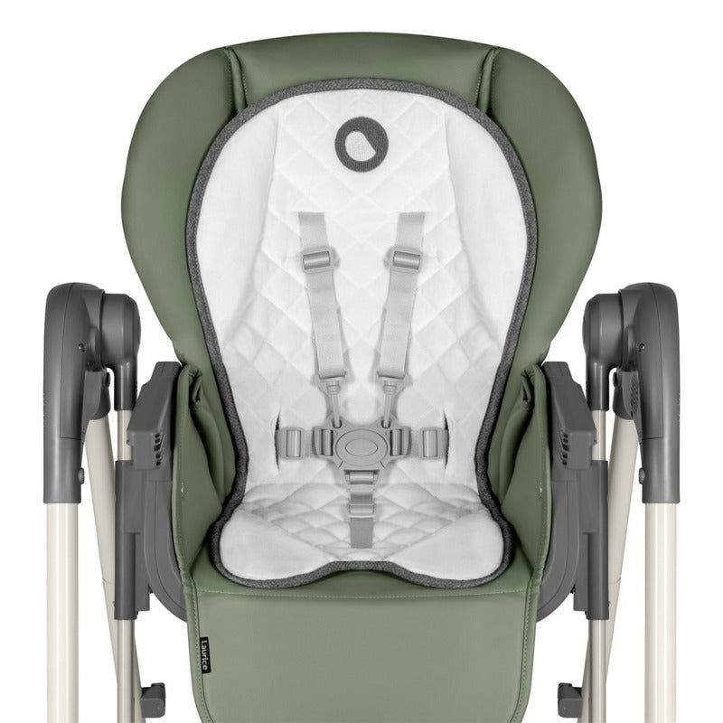 Scaun de masa si balansoar, Lionelo, Laurice, 2 in 1, Transformabil, Multifunctional, Inaltime si spatar reglabile, Cu melodii de leagan, 0 luni+, Conform cu standardele europene de securitate EN 14988, EN 16120, Verde - gogobaby.ro