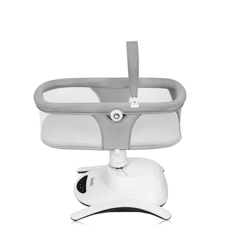 Set 2 in 1, Balansoar si landou, Lionelo, Bella, Rotative 360, Ecran tactil si telecomanda, Electric, Scaun reglabil, 6 miscari unice, 5 viteze, Cu melodii, Gri - gogobaby.ro