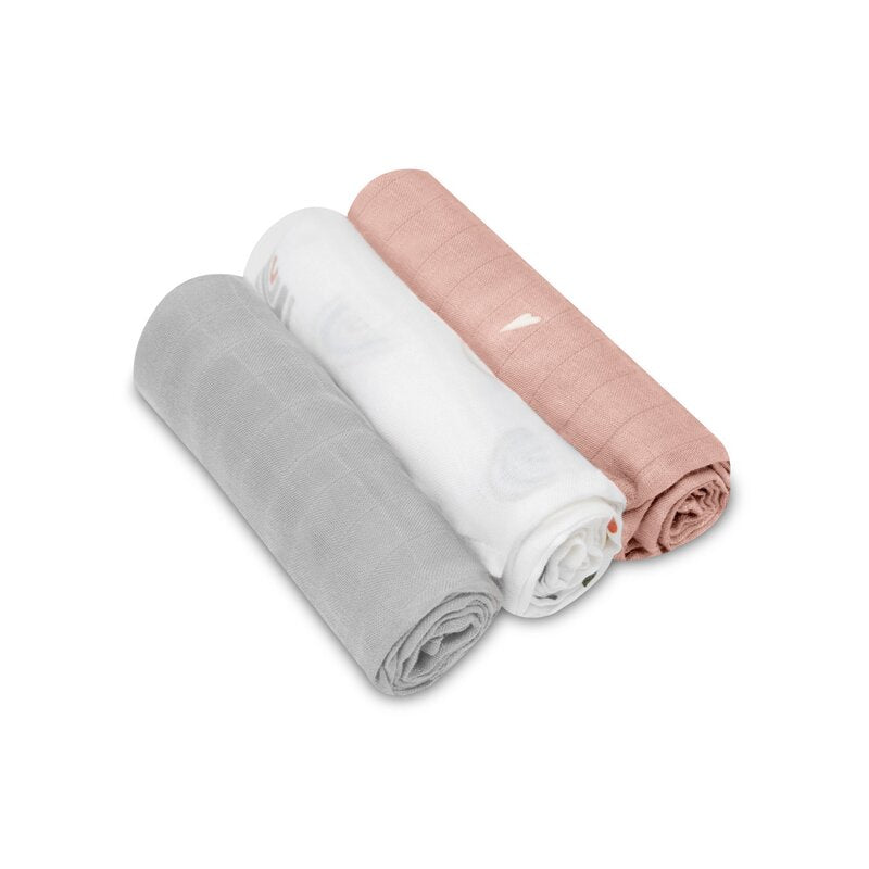 Set 3 museline, Lionelo, Bamboo, Multifunctionale, Din Bambus, 70x70 cm, Rainbow - gogobaby.ro