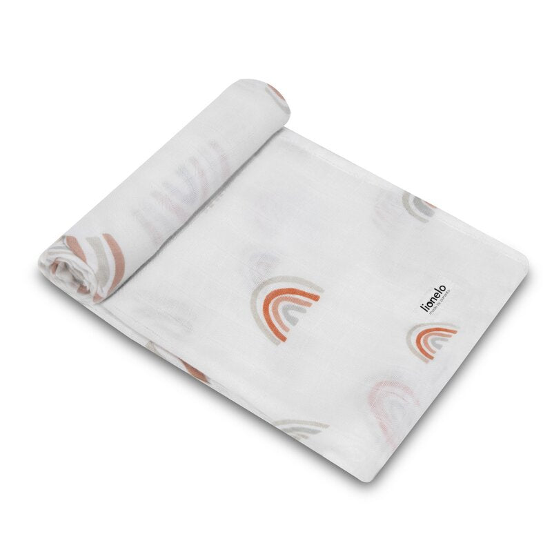 Set 3 museline, Lionelo, Bamboo, Multifunctionale, Din Bambus, 70x70 cm, Rainbow - gogobaby.ro