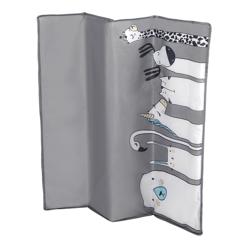 Tarc de joaca, Lionelo, Lene, Cu roti, Cu intrare laterala cu fermoar, 100 x 100 cm, Conform cu standardul europeane de securitate EN12227, Grey Scandi - gogobaby.ro