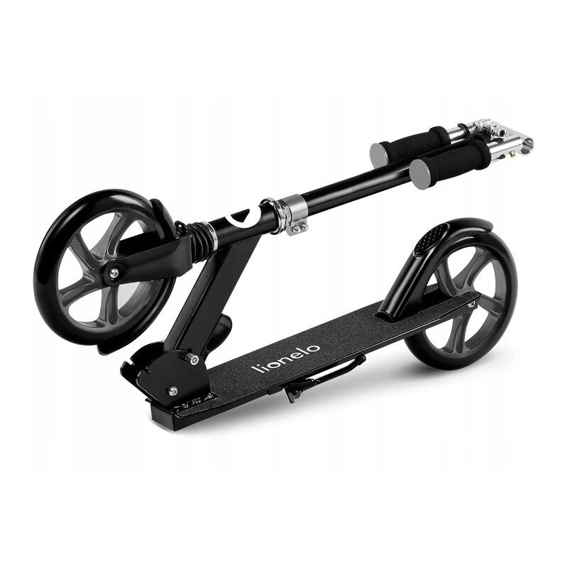 Trotineta, Lionelo, Luca, Copii/Adulti, Ultrapliabila, Pana la 100 Kg, Conform cu standardul european de securitate EN14619, Negru - gogobaby.ro