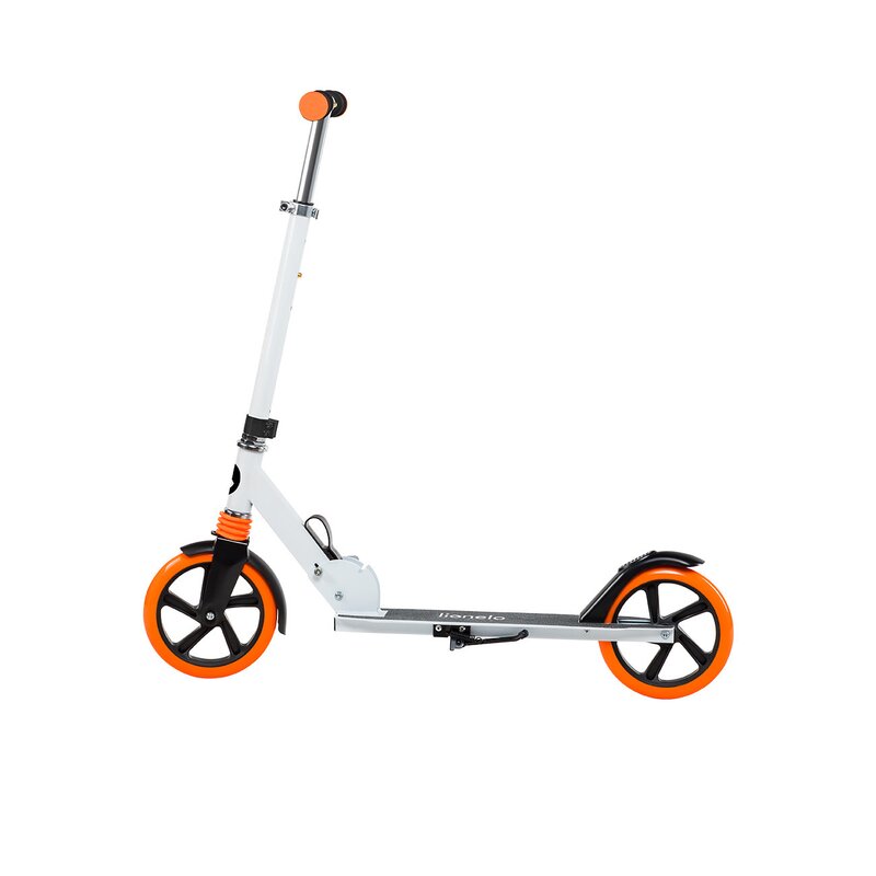 Trotineta, Lionelo, Luca, Pentru copii sau adulti, Ultrapliabila, Pana la 100 Kg, Conform cu standardul european de securitate EN14619, Portocaliu - gogobaby.ro