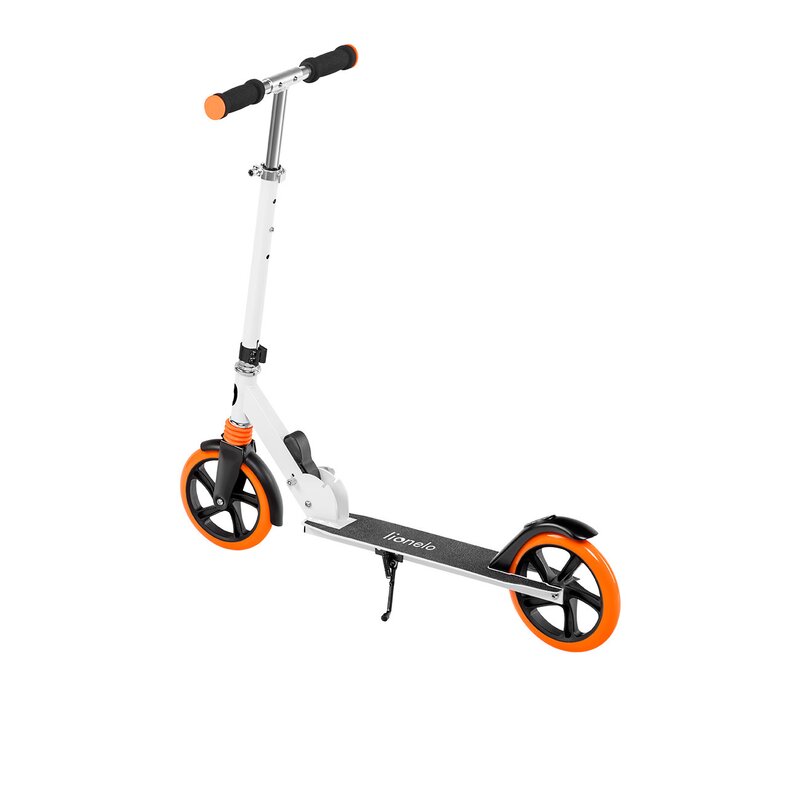 Trotineta, Lionelo, Luca, Pentru copii sau adulti, Ultrapliabila, Pana la 100 Kg, Conform cu standardul european de securitate EN14619, Portocaliu - gogobaby.ro