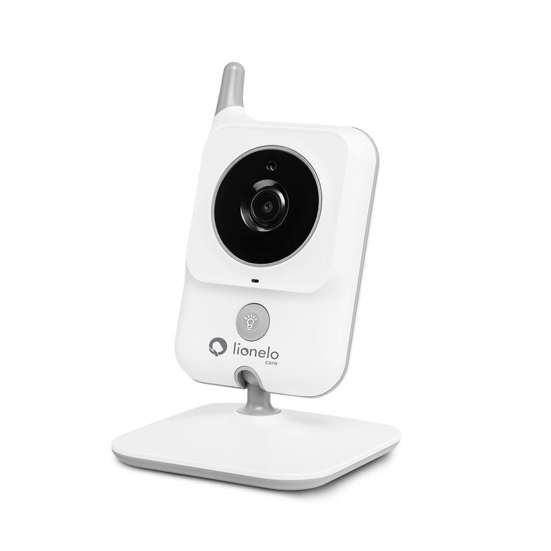 Videofon, Lionelo, Babyline 7.1, Cu melodii, Cu lampa inclusa, Pana la 40 h fara incarcare, Ecran 3.2 inch, Alb - gogobaby.ro