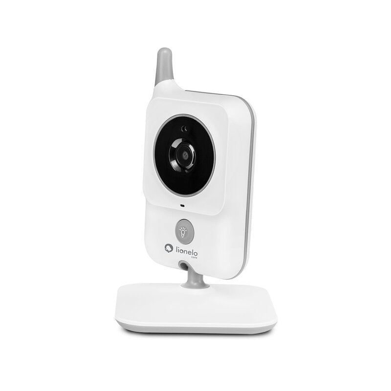 Videofon, Lionelo, Babyline 7.1, Cu melodii, Cu lampa inclusa, Pana la 40 h fara incarcare, Ecran 3.2 inch, Alb - gogobaby.ro