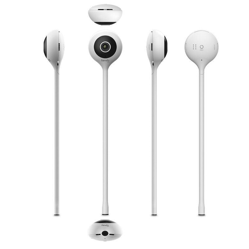 Video monitor, Lionelo, Babyline Smart, Cu aplicatie Smart Life, Cablu USB, Conexiune Wifi, Comunicare bidirectionala, Senzor de temperatura, Alb - gogobaby.ro