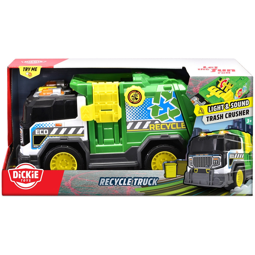 Masina de gunoi Dickie Toys Recycle Truck 30 cm cu lumini si sunete - gogobaby.ro