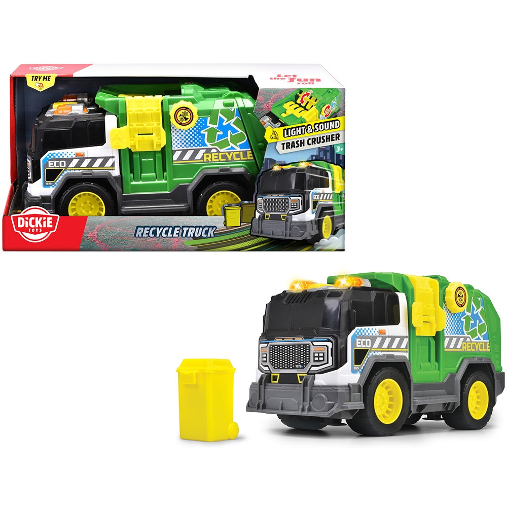 Masina de gunoi Dickie Toys Recycle Truck 30 cm cu lumini si sunete - gogobaby.ro