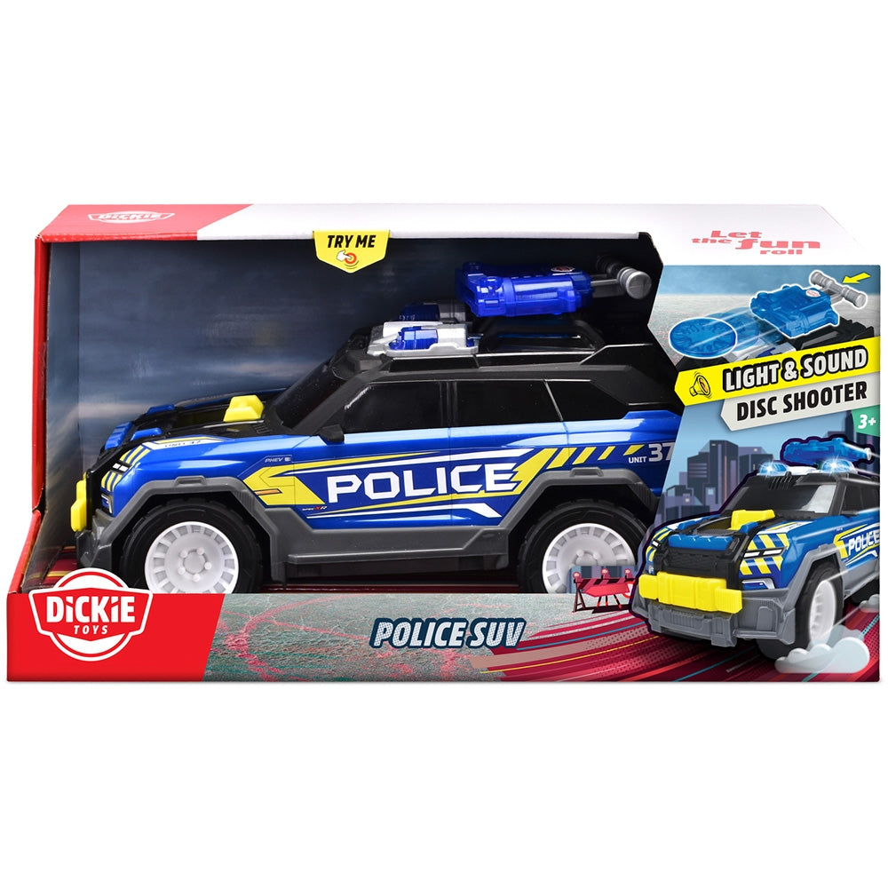 Masina de politie Dickie Toys Police SUV 30 cm cu lumini si sunete - gogobaby.ro