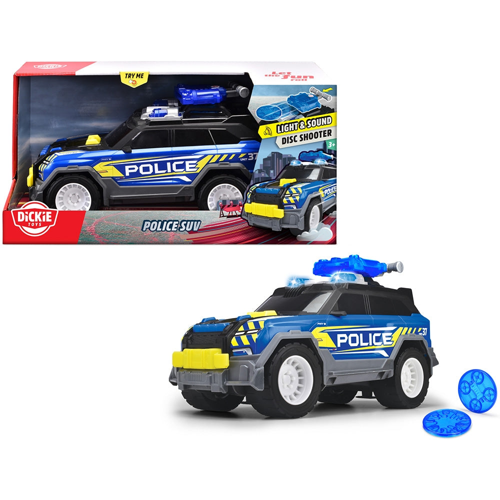 Masina de politie Dickie Toys Police SUV 30 cm cu lumini si sunete - gogobaby.ro