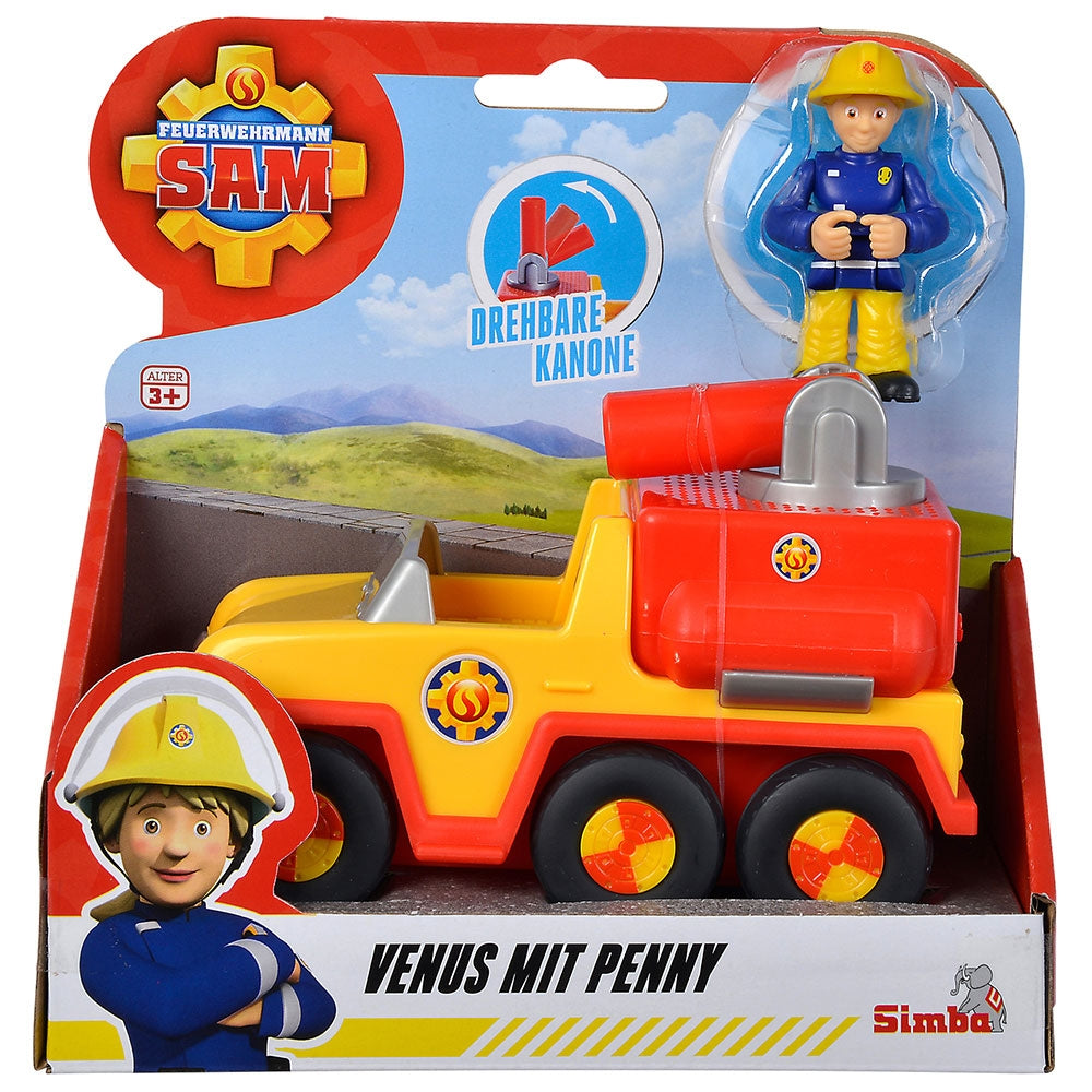 Masina de pompieri Simba Fireman Sam Venus cu figurina Penny - gogobaby.ro