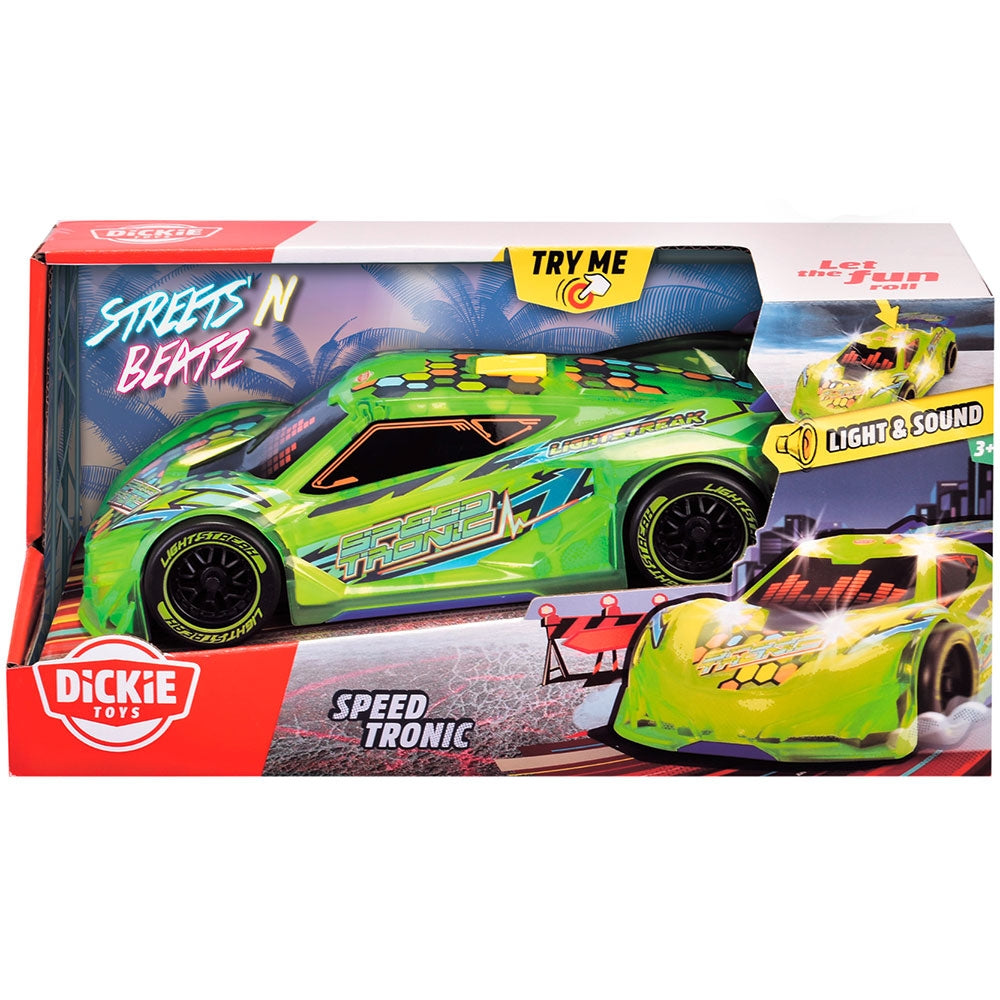 Masina Dickie Toys Speed Tronic 20 cm verde cu lumini si sunete - gogobaby.ro