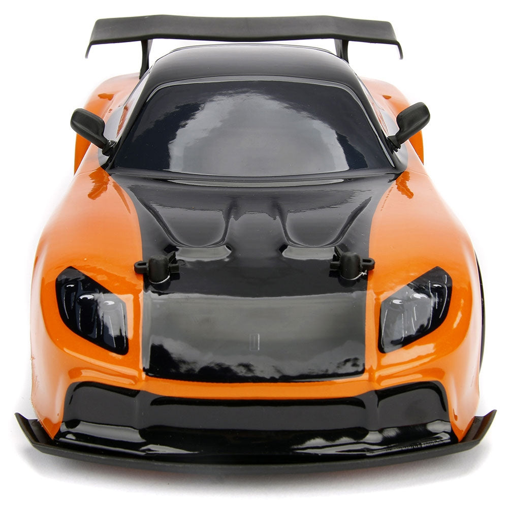Masina Jada Toys Fast and Furious Mazda RX-7 Drift cu anvelope si telecomanda - gogobaby.ro