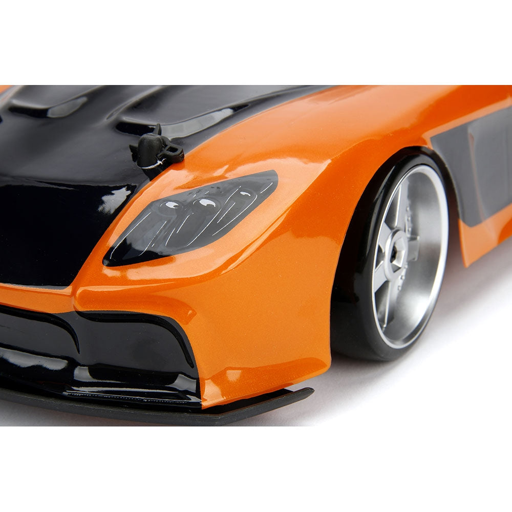 Masina Jada Toys Fast and Furious Mazda RX-7 Drift cu anvelope si telecomanda - gogobaby.ro