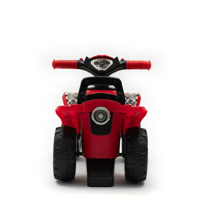 ATV copii, Baby Mix, Masinuta, Cu lumini si muzica, Fara pedale, 60 x 38 x 42 cm, Red - gogobaby.ro