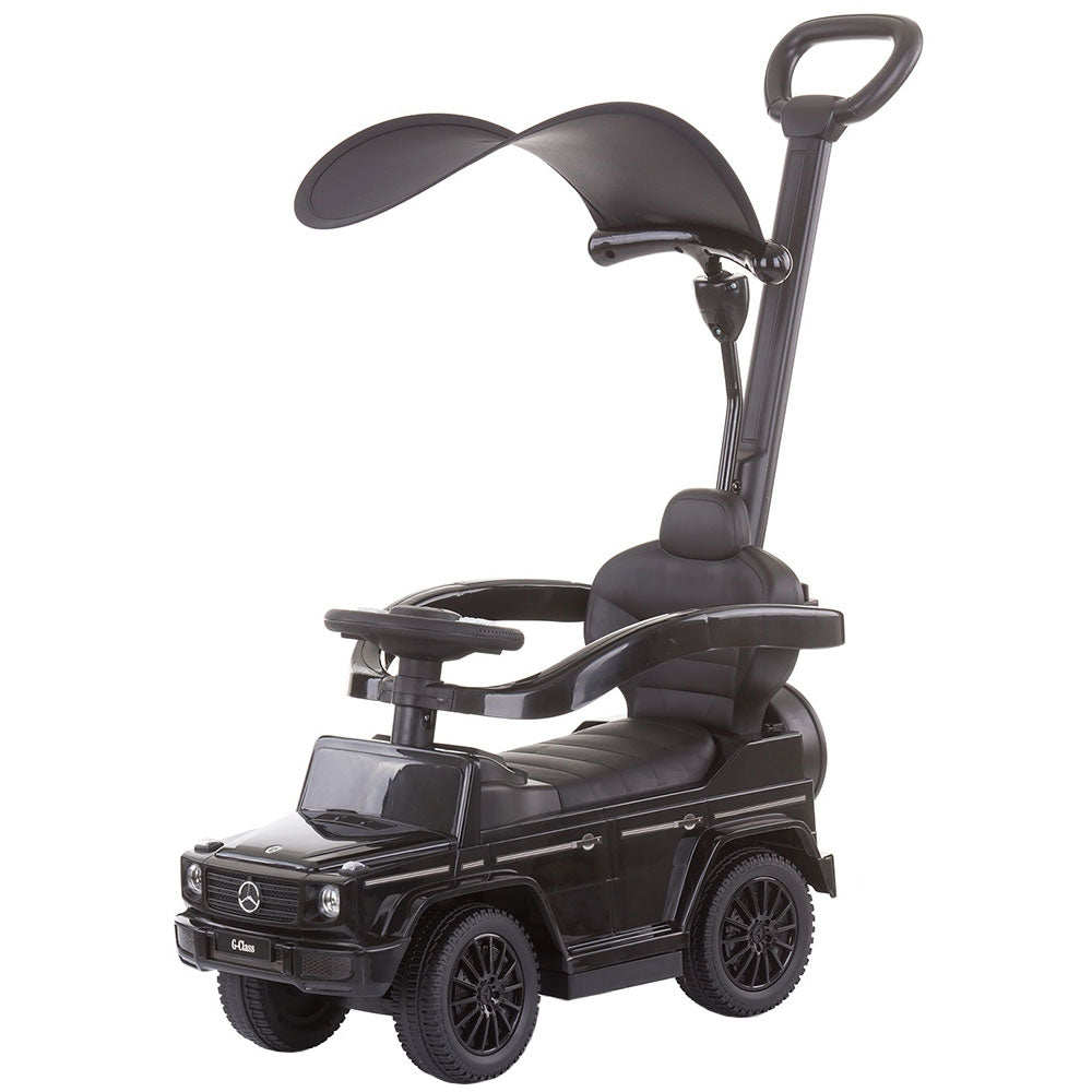 Masinuta de impins Chipolino Mercedes G350 black cu maner si copertina - gogobaby.ro