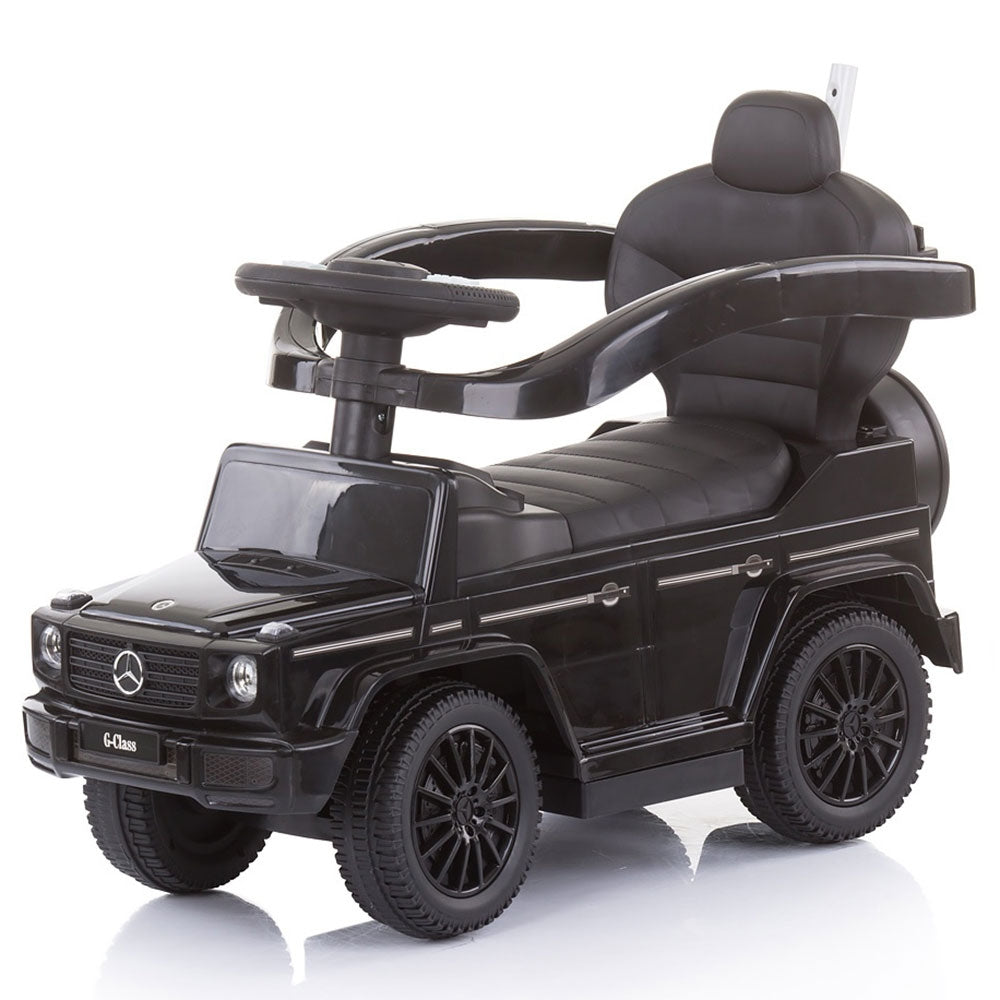Masinuta de impins Chipolino Mercedes G350 black cu maner si copertina - gogobaby.ro