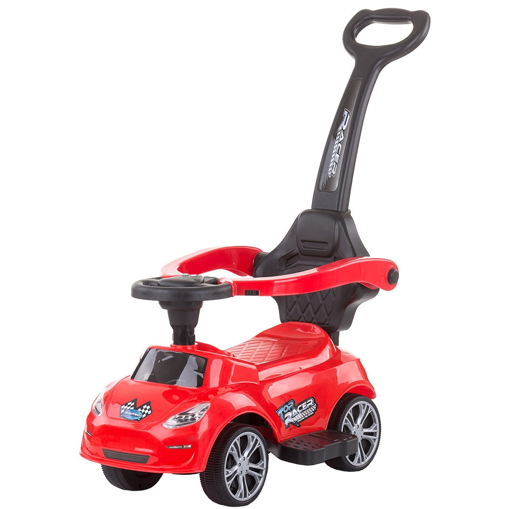 Masinuta de impins Chipolino Turbo red cu maner - gogobaby.ro