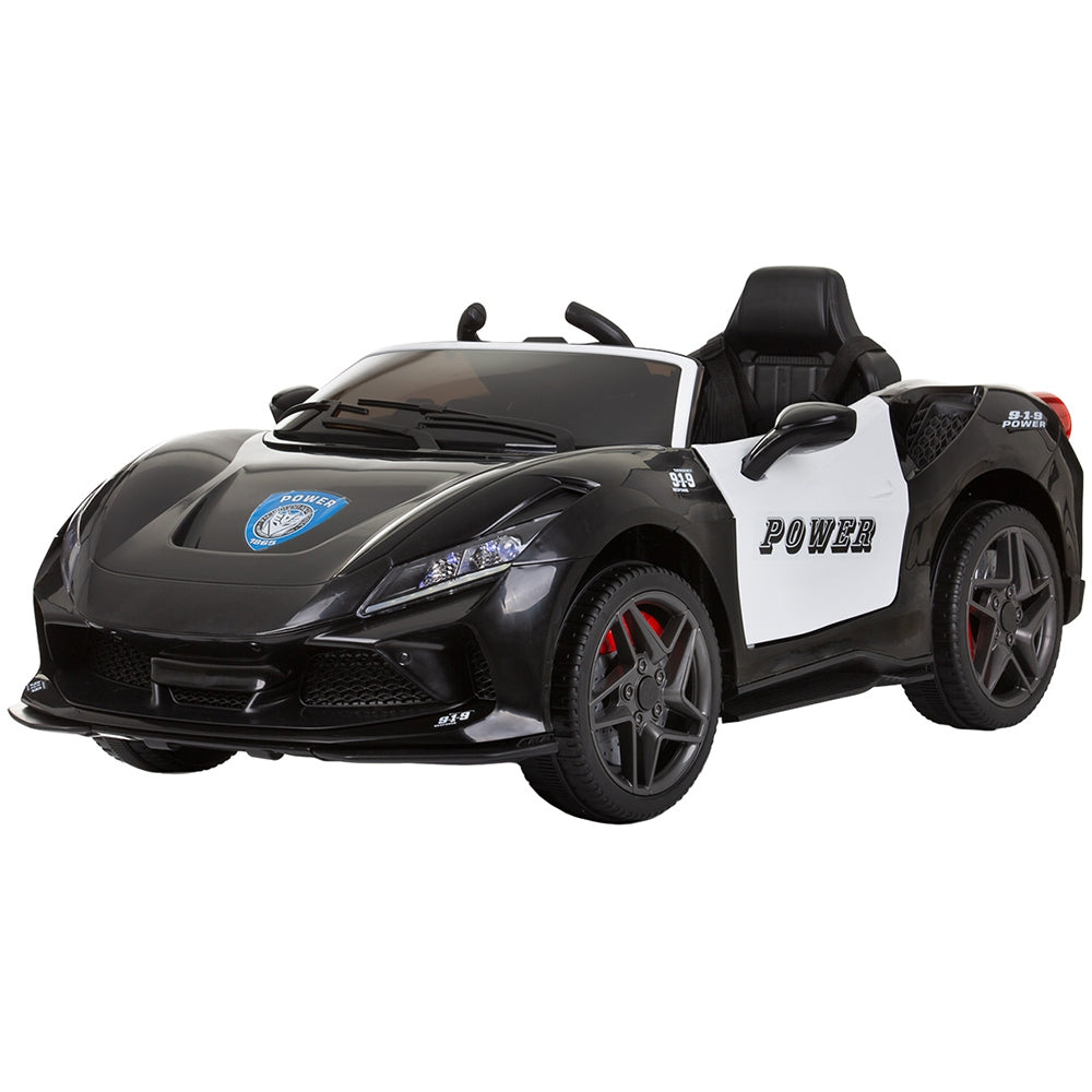 Masinuta electrica Chipolino Police black - gogobaby.ro