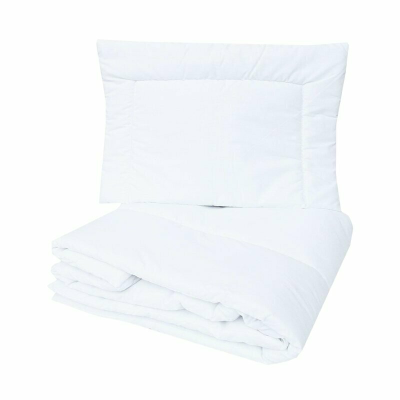 Lenjerie patut cu 5 piese, MimiNu, Pentru patut 120x60 cm, Cu volanase, Cu pilota si perna, Din bumbac certificat Oeko Tex Standard 100, Colectia Royal, Powder Pink - gogobaby.ro