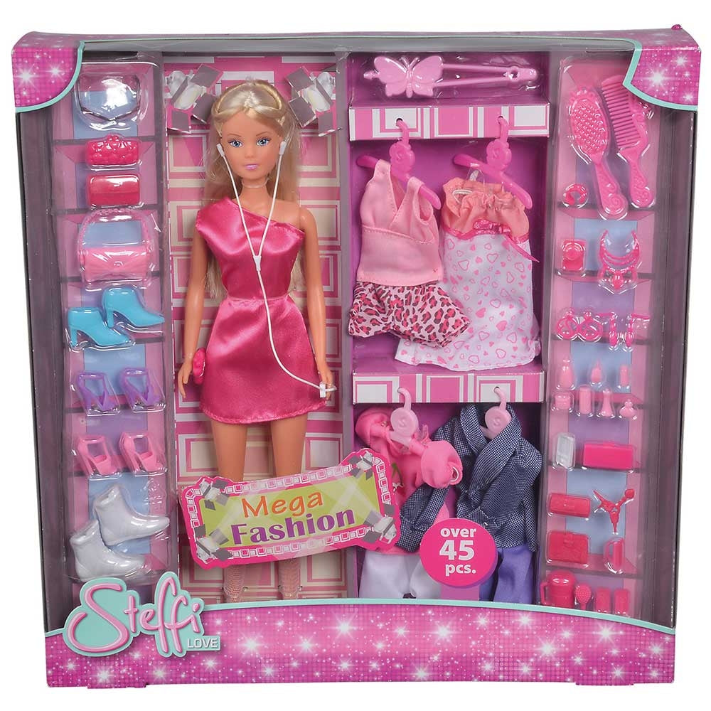 Papusa Simba Steffi Love 29 cm Mega Fashion cu 45 accesorii - gogobaby.ro