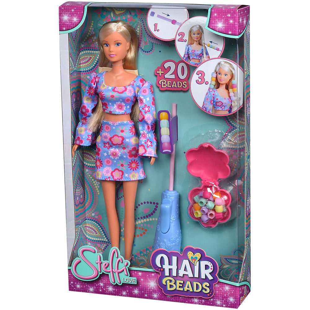 Papusa Simba Steffi Love Hair Beads 29 cm cu accesorii - gogobaby.ro