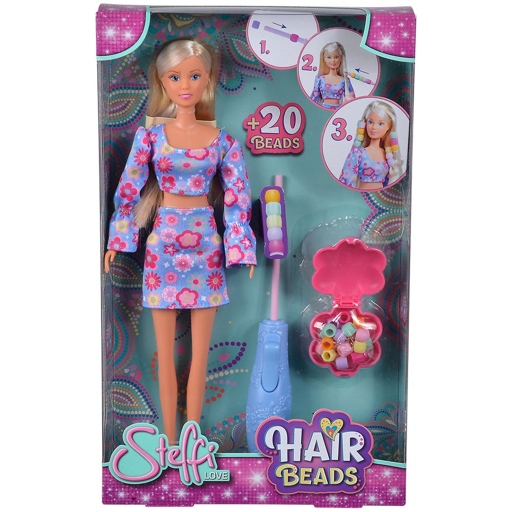 Papusa Simba Steffi Love Hair Beads 29 cm cu accesorii - gogobaby.ro
