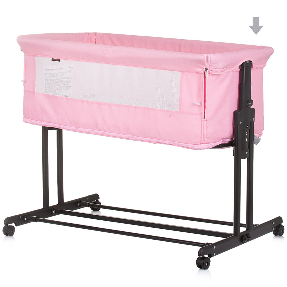 Patut co-sleeper si tarc Chipolino Zen flamingo - gogobaby.ro