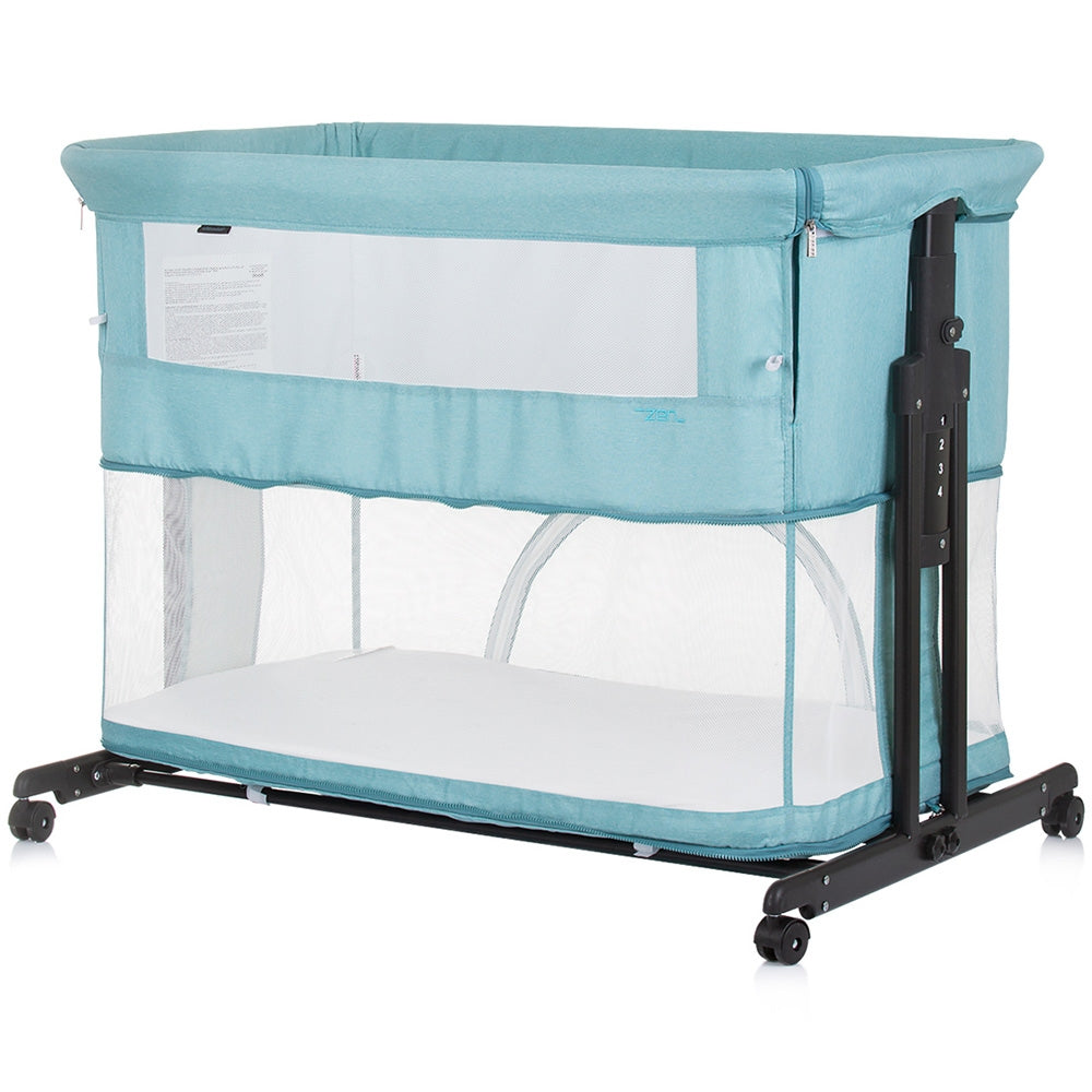 Patut co-sleeper si tarc Chipolino Zen pastel green - gogobaby.ro