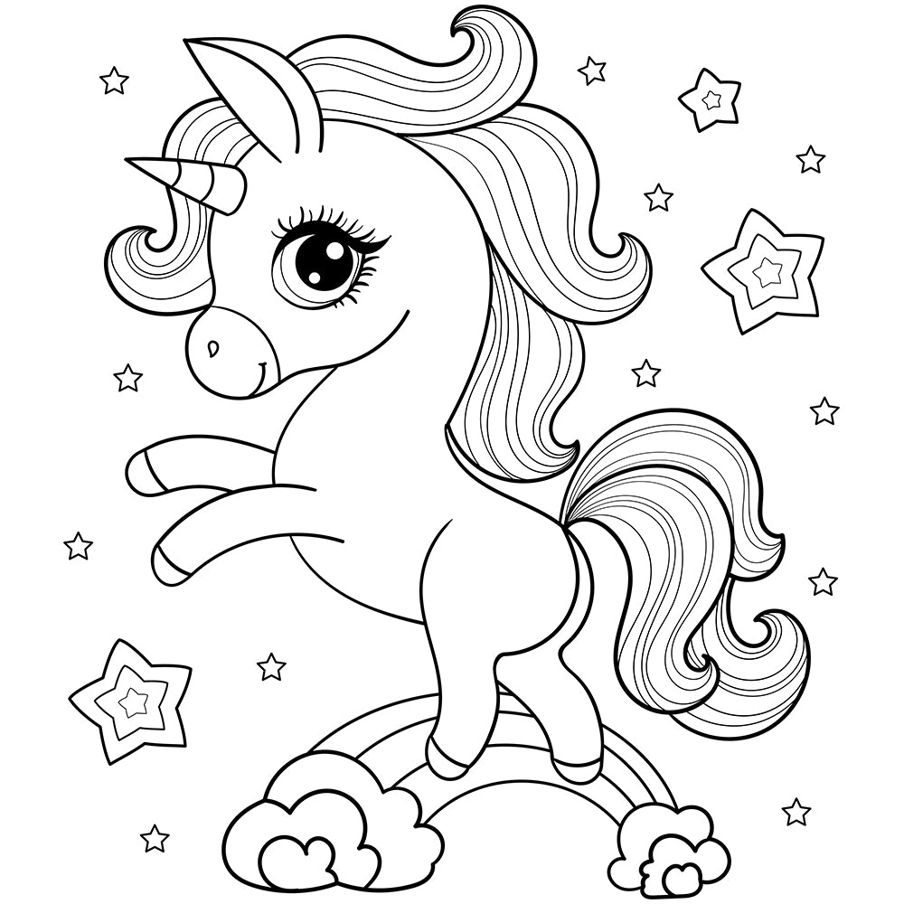 Patut copii din lemn Hubners Calisto Unicorn 120x60 cm maro cu sertar - gogobaby.ro