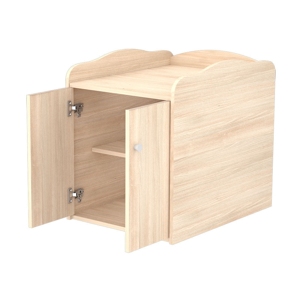 Patut copii transformabil din lemn cu 2 sertare Hubners Eva Maxi Kombi 120x70 cm natur - gogobaby.ro