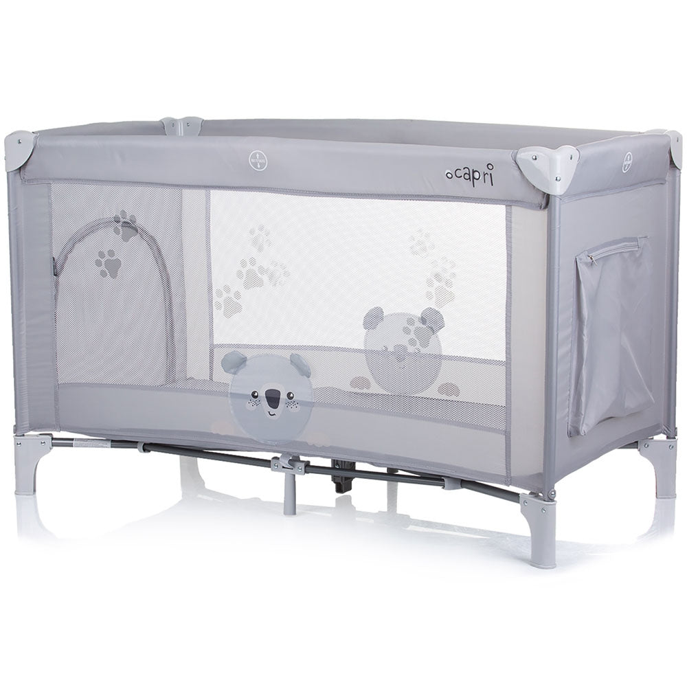 Patut pliabil Chipolino Capri Koala grey - gogobaby.ro
