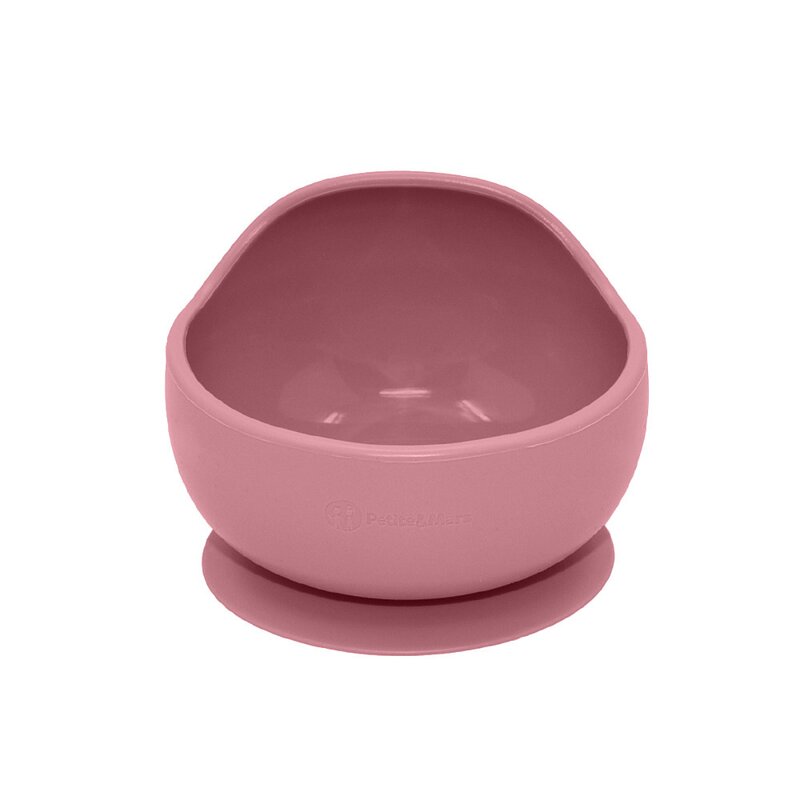 Bol, Petite&Mars, Take&Match, Din silicon, Cu ventuza, Fara BPA, 6 luni+, 350 ml, Roz - gogobaby.ro