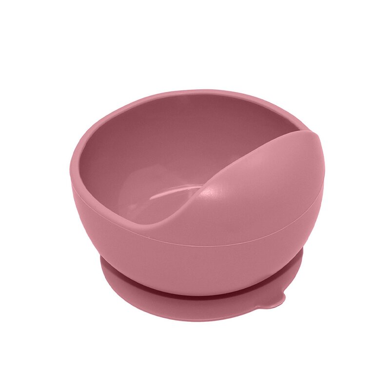 Bol, Petite&Mars, Take&Match, Din silicon, Cu ventuza, Fara BPA, 6 luni+, 350 ml, Roz - gogobaby.ro