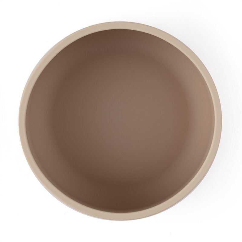 Bol, Petite&Mars, Take&Match, Cu ventuza, Silicon, Fara BPA, 450 ml, 6 luni+, Bej - gogobaby.ro