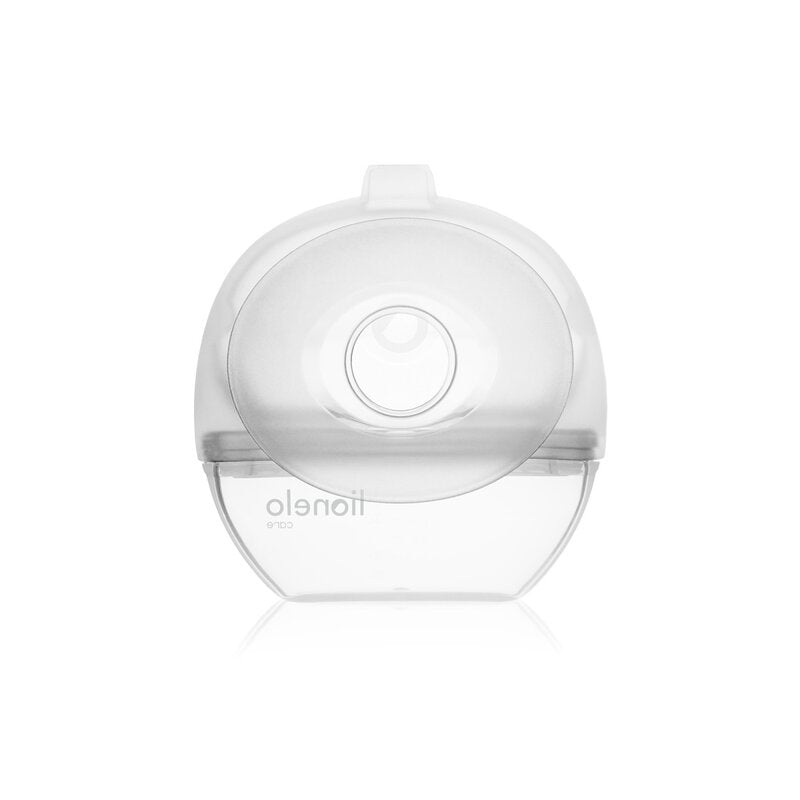 Pompa de san si colector de lapte, Lionelo, Milky 2 in 1, Volum 60 ml, Forma anatomica, Compataibila cu utilizarea cu sutien, Fara bisfenol A, Portabila, Alb - gogobaby.ro