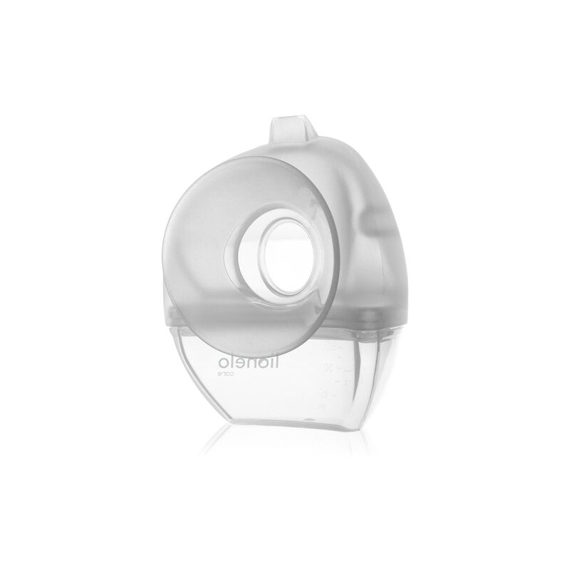 Pompa de san si colector de lapte, Lionelo, Milky 2 in 1, Volum 60 ml, Forma anatomica, Compataibila cu utilizarea cu sutien, Fara bisfenol A, Portabila, Alb - gogobaby.ro