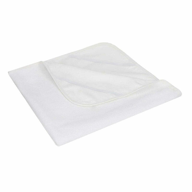 Protectie impermeabila, Qmini, Pentru patuturi 120x60 cm, Alb - gogobaby.ro