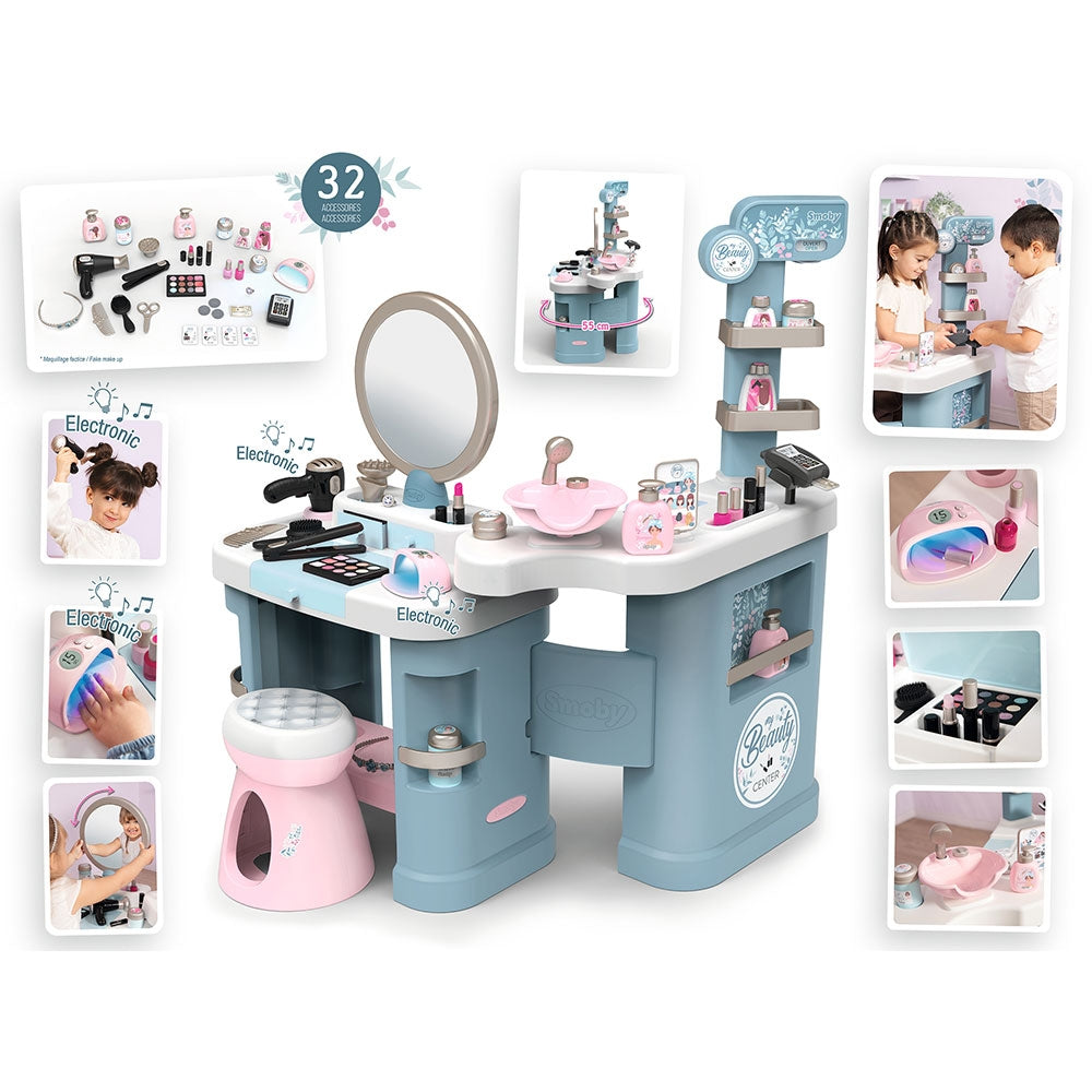Salon de infrumusetare Smoby My Beauty Center cu accesorii - gogobaby.ro