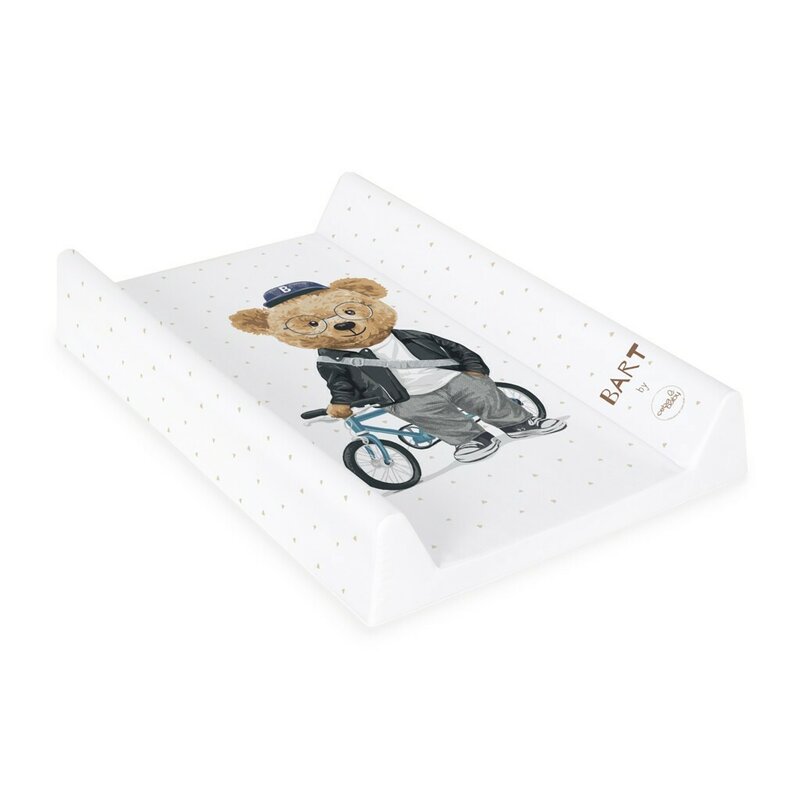 Saltea de infasat, Ceba Baby, Confort, 50x70 cm, Atasabila la patut, Fara BPA, 0 luni+, Fluffy Puffy Bart - gogobaby.ro