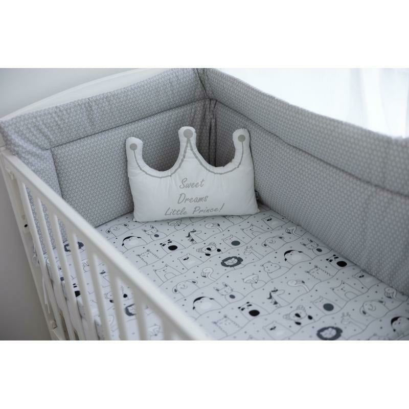 Saltea pliabila, FreeON, Pentru patut, Cu husa detasabila din bumbac, Pentru patut de dimensiunea 120x60 cm, Conform cu standardul european de securitate EN 16890/2021, Animal Kingdom - gogobaby.ro