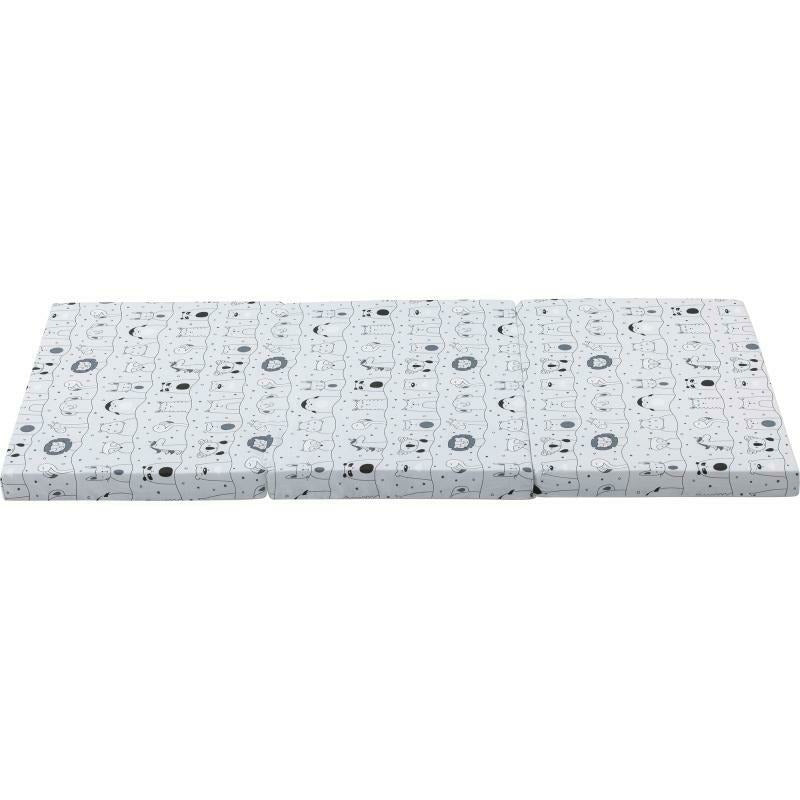 Saltea pliabila, FreeON, Pentru patut, Cu husa detasabila din bumbac, Pentru patut de dimensiunea 120x60 cm, Conform cu standardul european de securitate EN 16890/2021, Animal Kingdom - gogobaby.ro