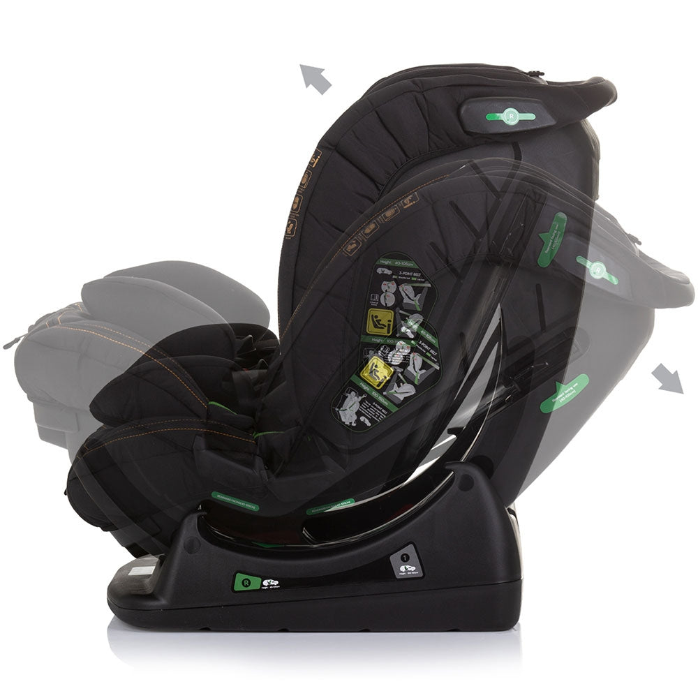 Scaun auto Chipolino Aviato I-Size 40-150 cm obsidian - gogobaby.ro