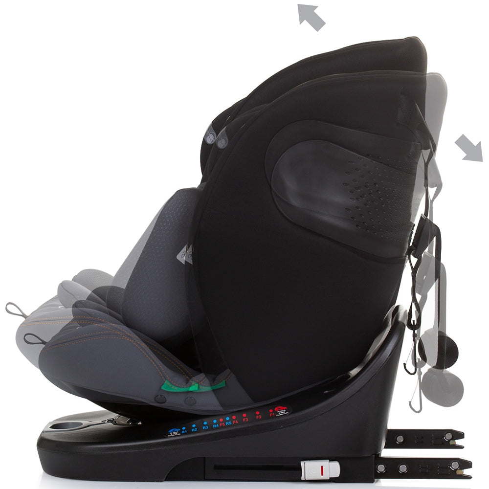 Scaun auto Chipolino Motion I-Size 40-150 cm obsidian cu sistem Isofix - gogobaby.ro